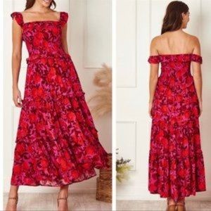 Abel the label ruffle maxi dress